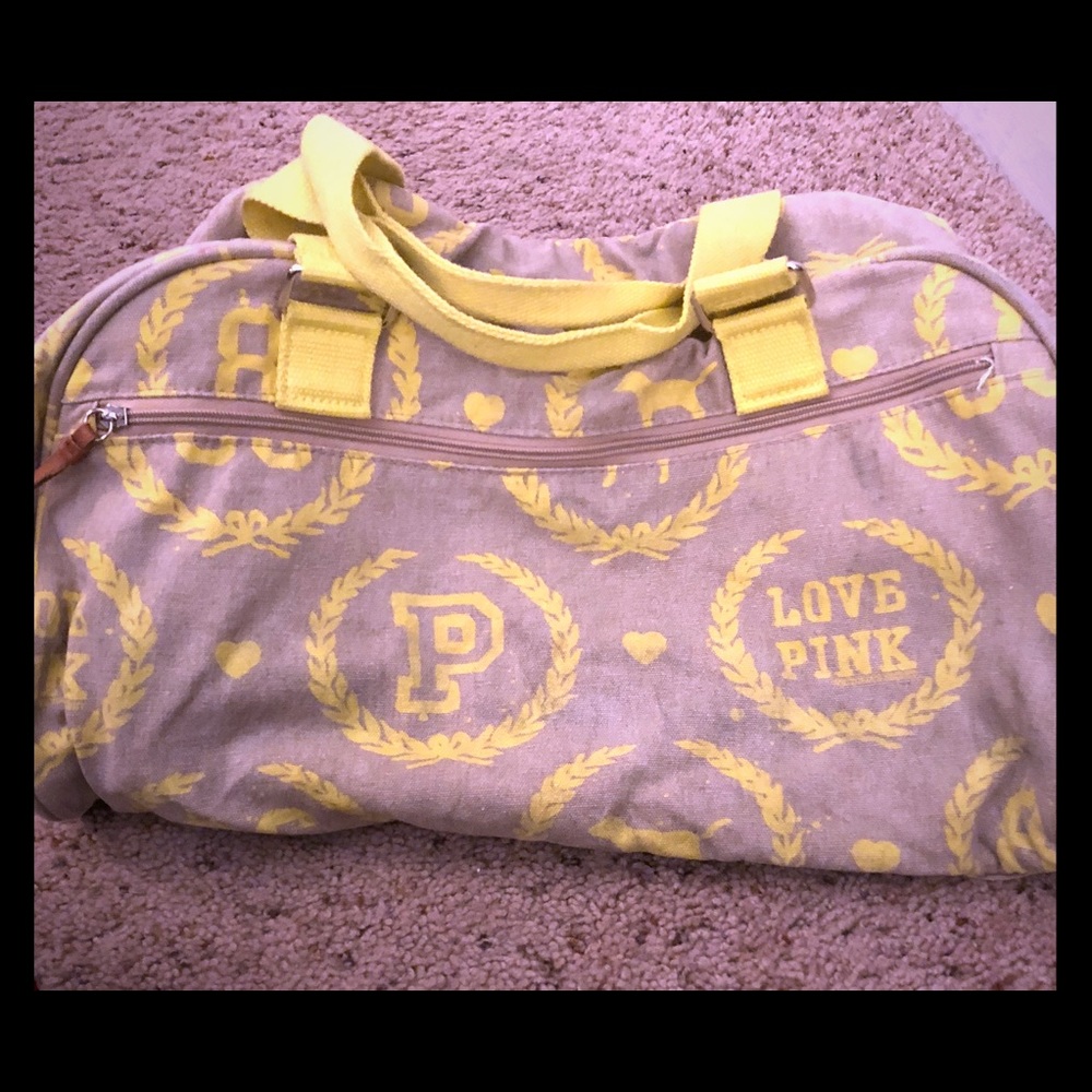 PINK Victoria's Secret Duffel Luggage bag RARE